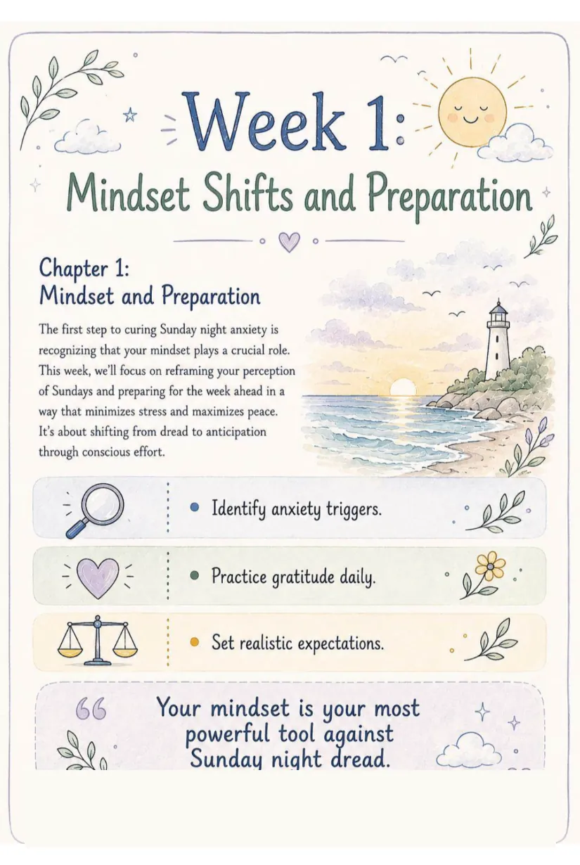 Real page: Week 1 — Mindset Shifts and Preparation